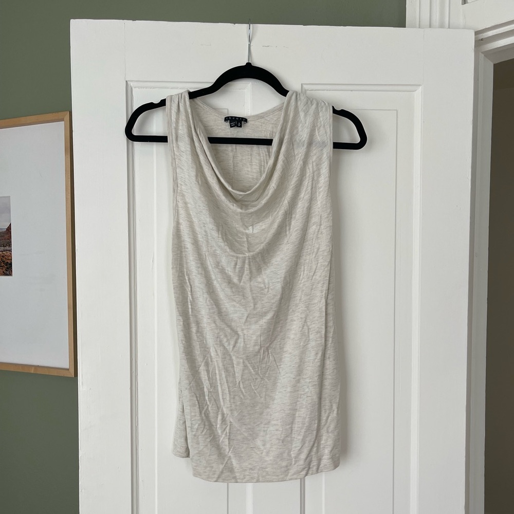 Theory heather grey tank size S